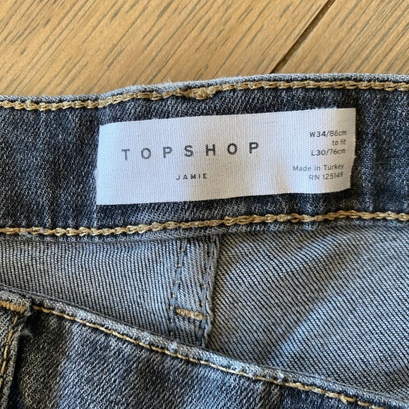Topshop Jamie jeans black wash - Picture 4 of 5